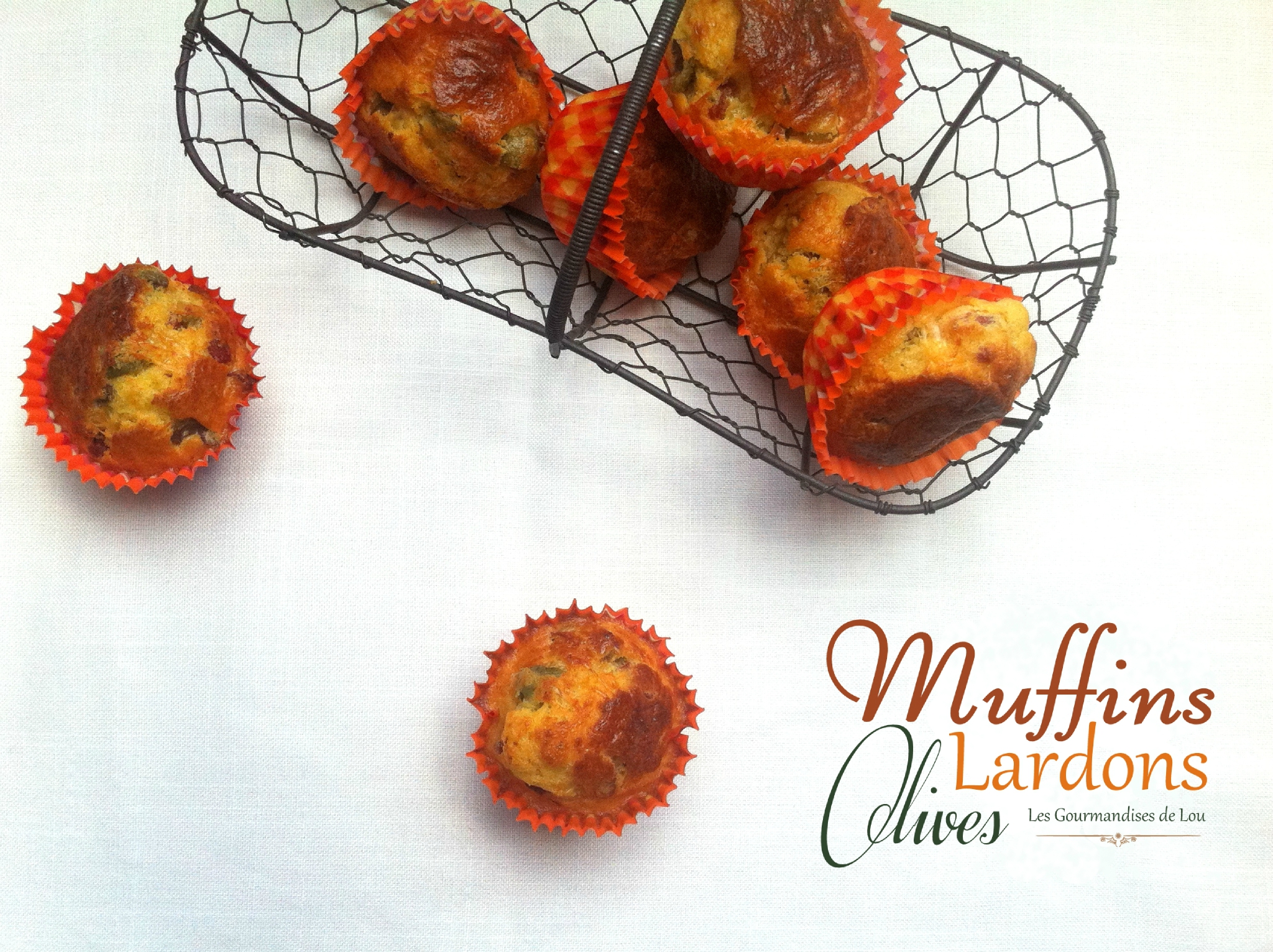 Muffins lardons olives