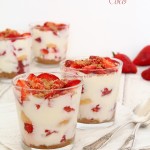 Verrines fraises – coco – citron