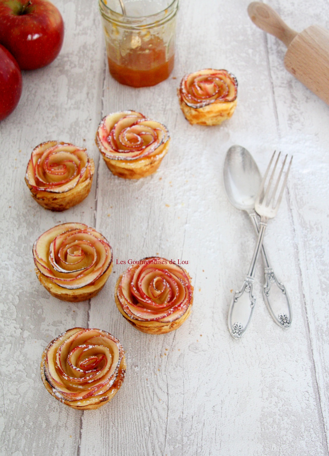 Tartelettes roses de pommes