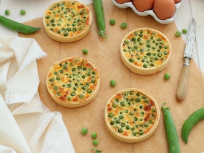 quiches petits pois lardons boursin