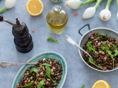 salade de lentilles grenade citron