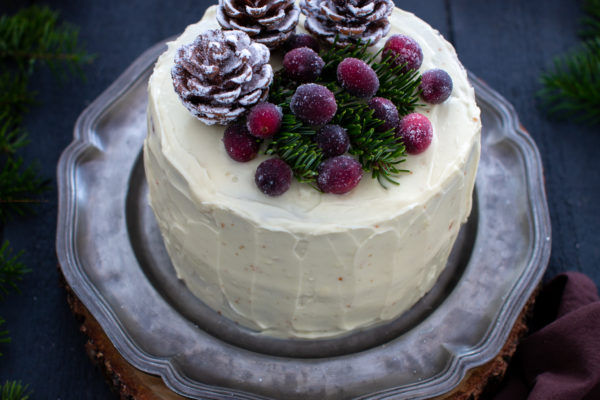 layer cake cranberries orange