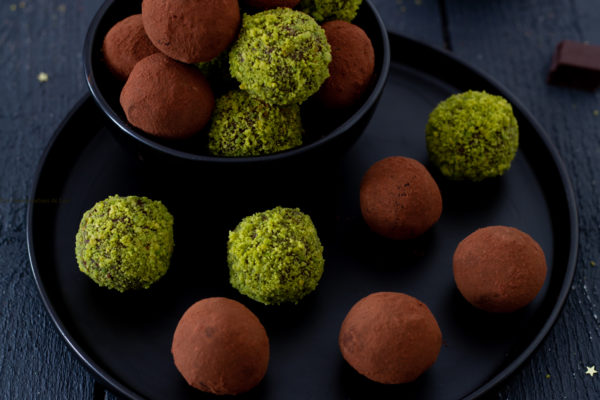 truffes chocolat pistache
