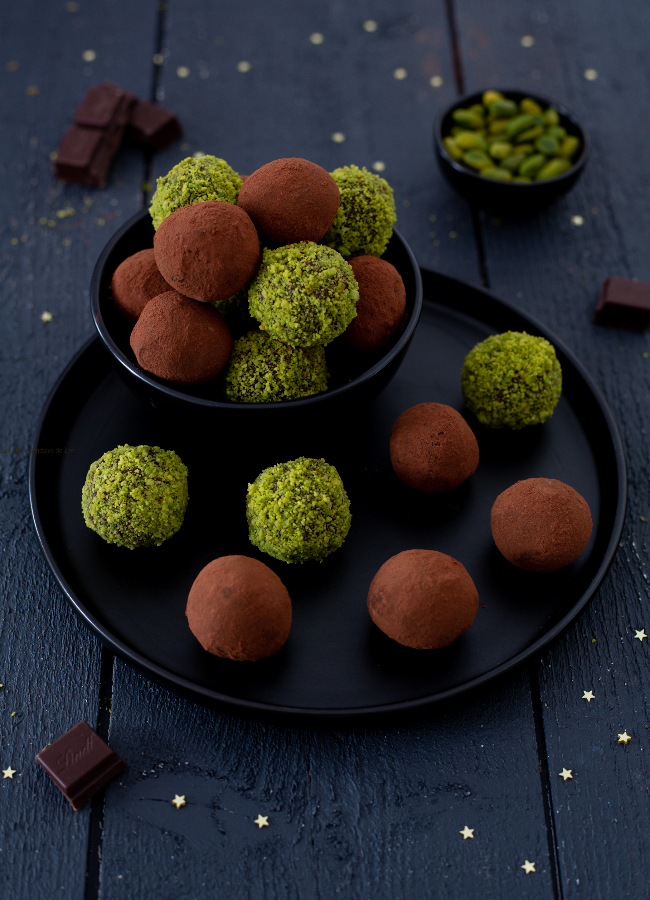 truffes chocolat pistache
