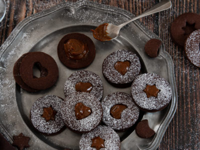 sables au cacao et confiture de lait