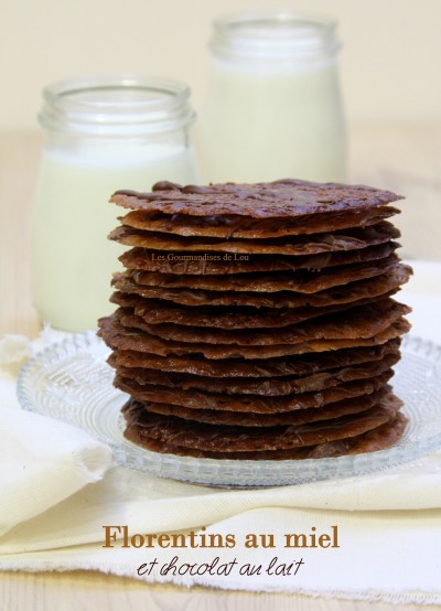 Florentins au miel et chocolat au lait