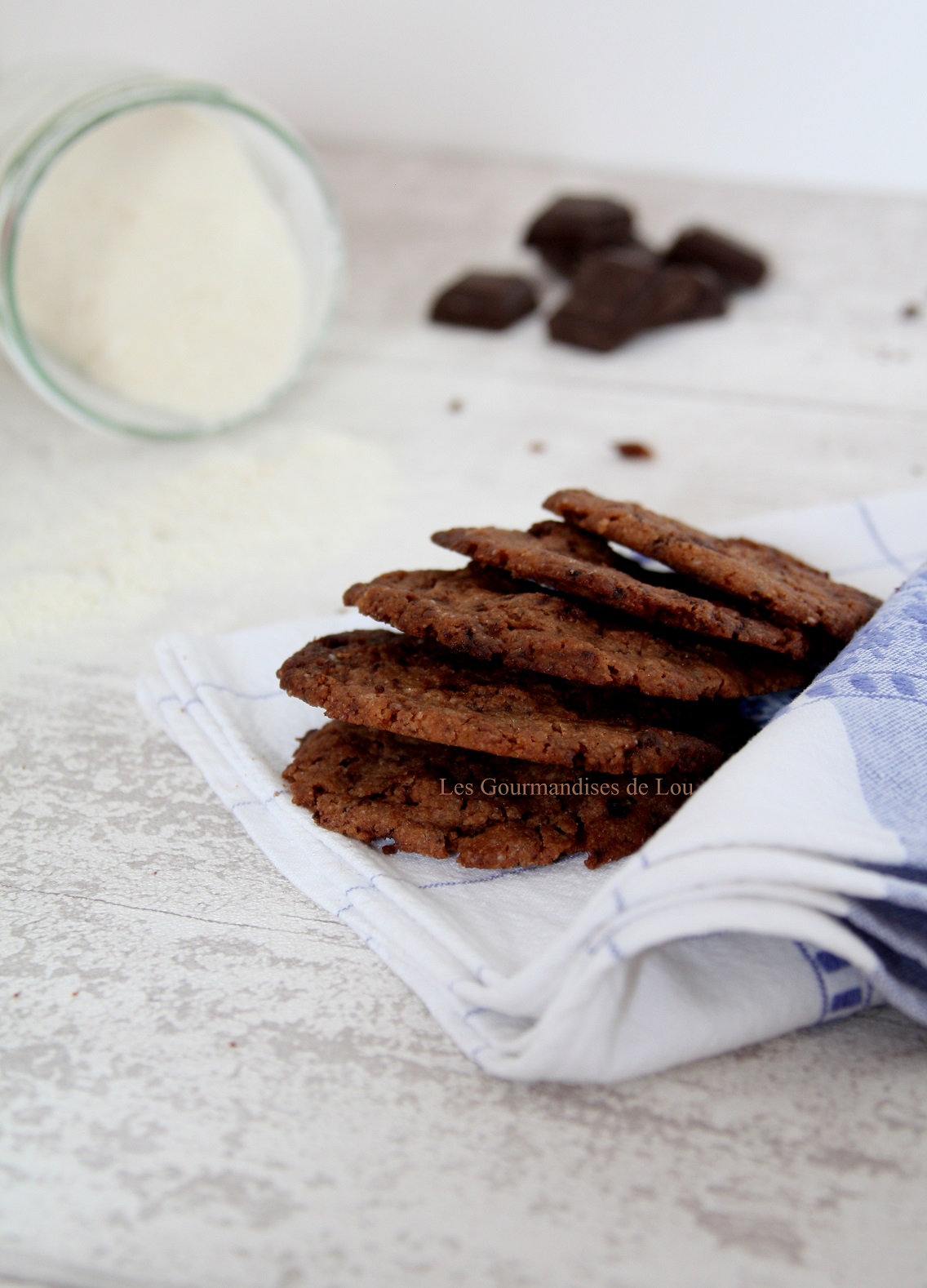 Sables au chocolat et a la fleur de sel