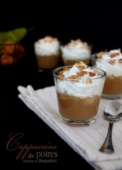 Cappuccino de poires au Roquefort