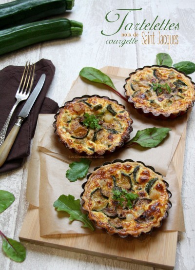 Tartelettes courgette noix de Saint Jacques