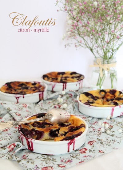 Clafoutis citron - myrtille