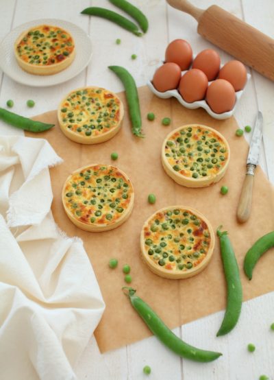 quiches petits pois lardons boursin