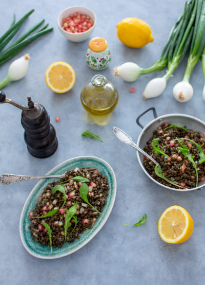 salade de lentilles grenade citron