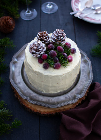 layer cake cranberries orange