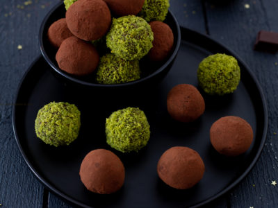 truffes chocolat pistache