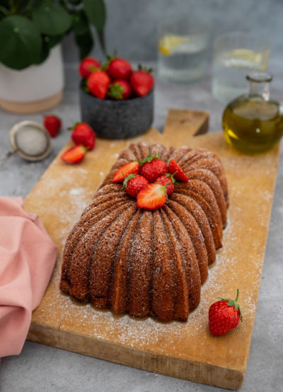 bundt cake fraise huile d olive