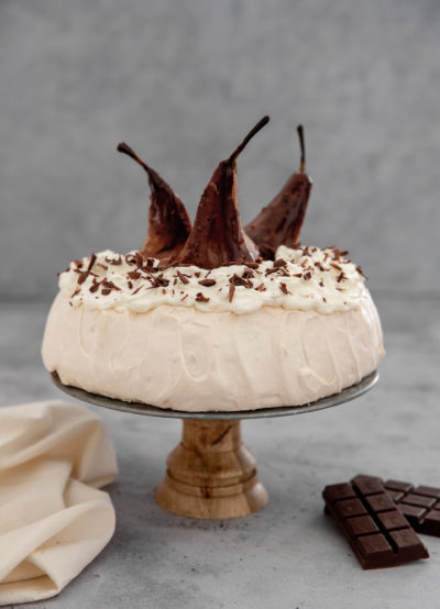 Pavlova poire chocolat