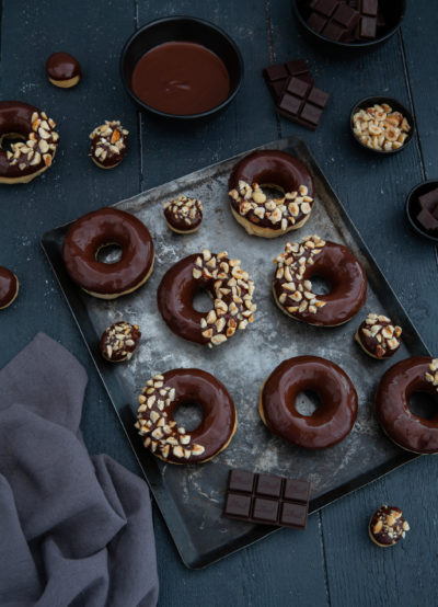 donuts au four chocolat noisette