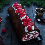 buche chocolat noix de coco framboise