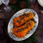 Butternut hasselback rôti au sirop d’érable