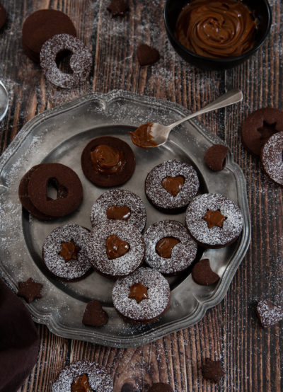 sables au cacao et confiture de lait