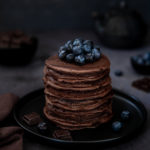 Pancakes au chocolat au cœur fondant